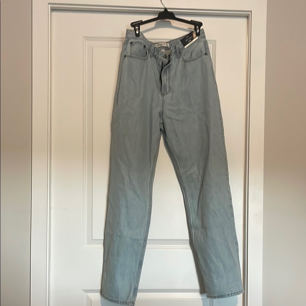 Abercrombie and Fitch Curve Love The Loose Light Blue Denim Jeans